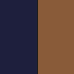 NAVY BLUE + WALNUT