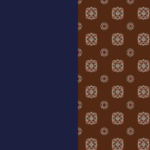 BLUE-BROWN PRINT