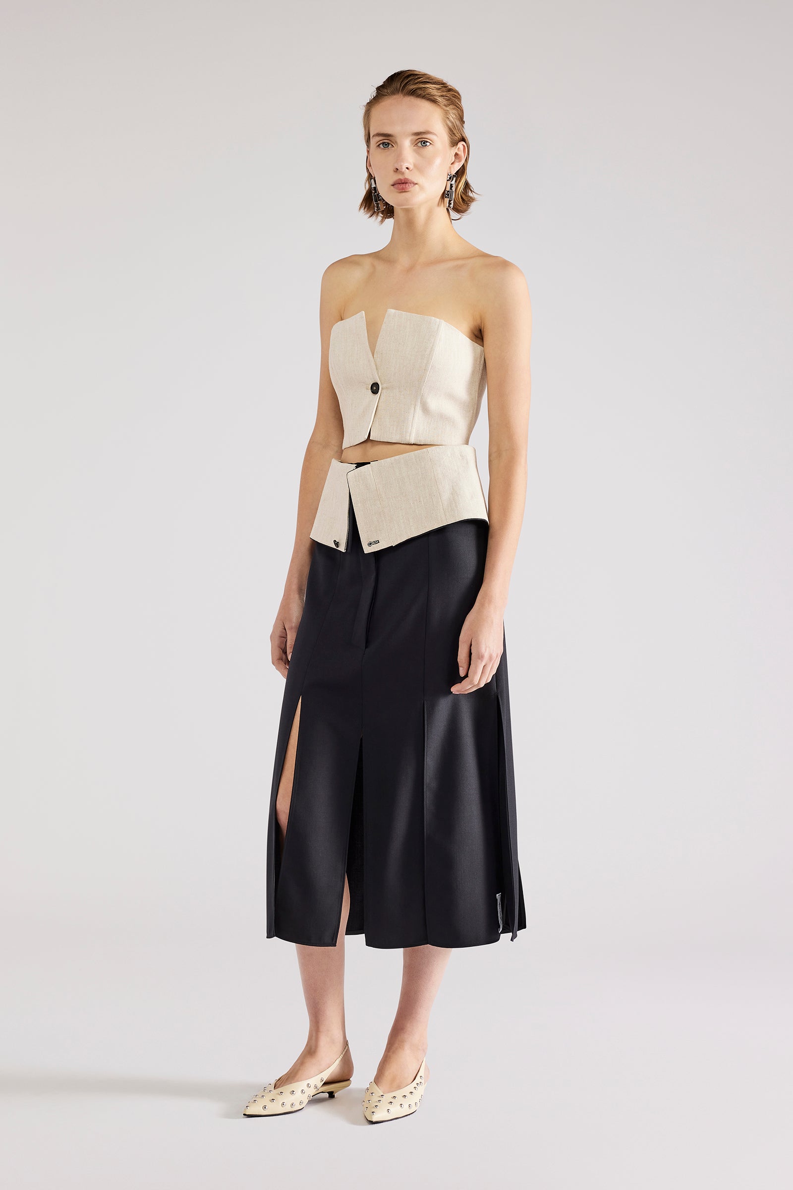 スカート ERIKA CAVALLINI SEMI-COUTURE flare skirt ERIKA CAVALLINI SEMI-COUTURE flare skirt