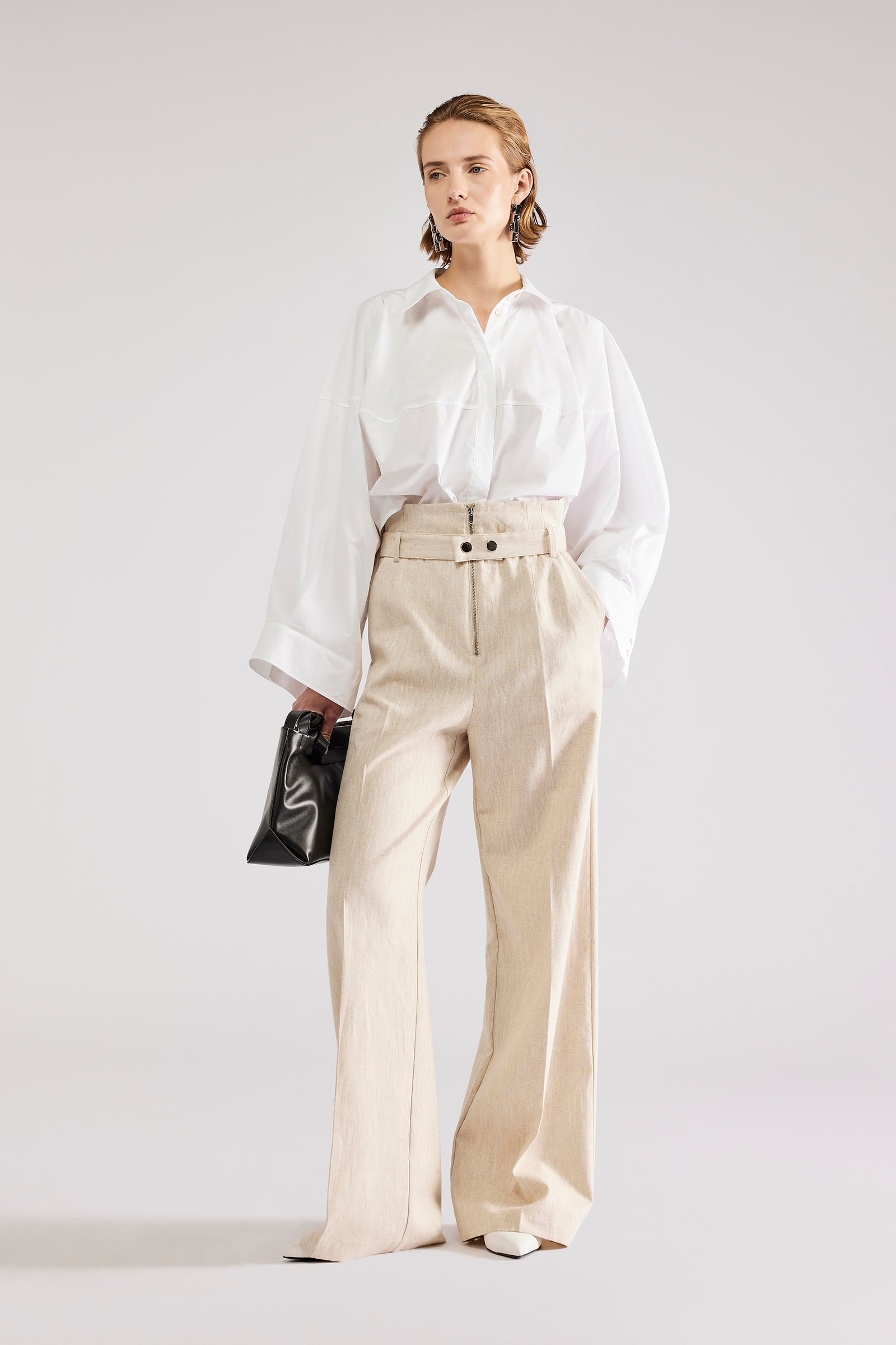 パンツ ERIKA CAVALLINI SS24 VANDA TROUSER (S4SU15 S03 FOREST) Erika Cavallini Shop Online at BEIGE BROWN ®