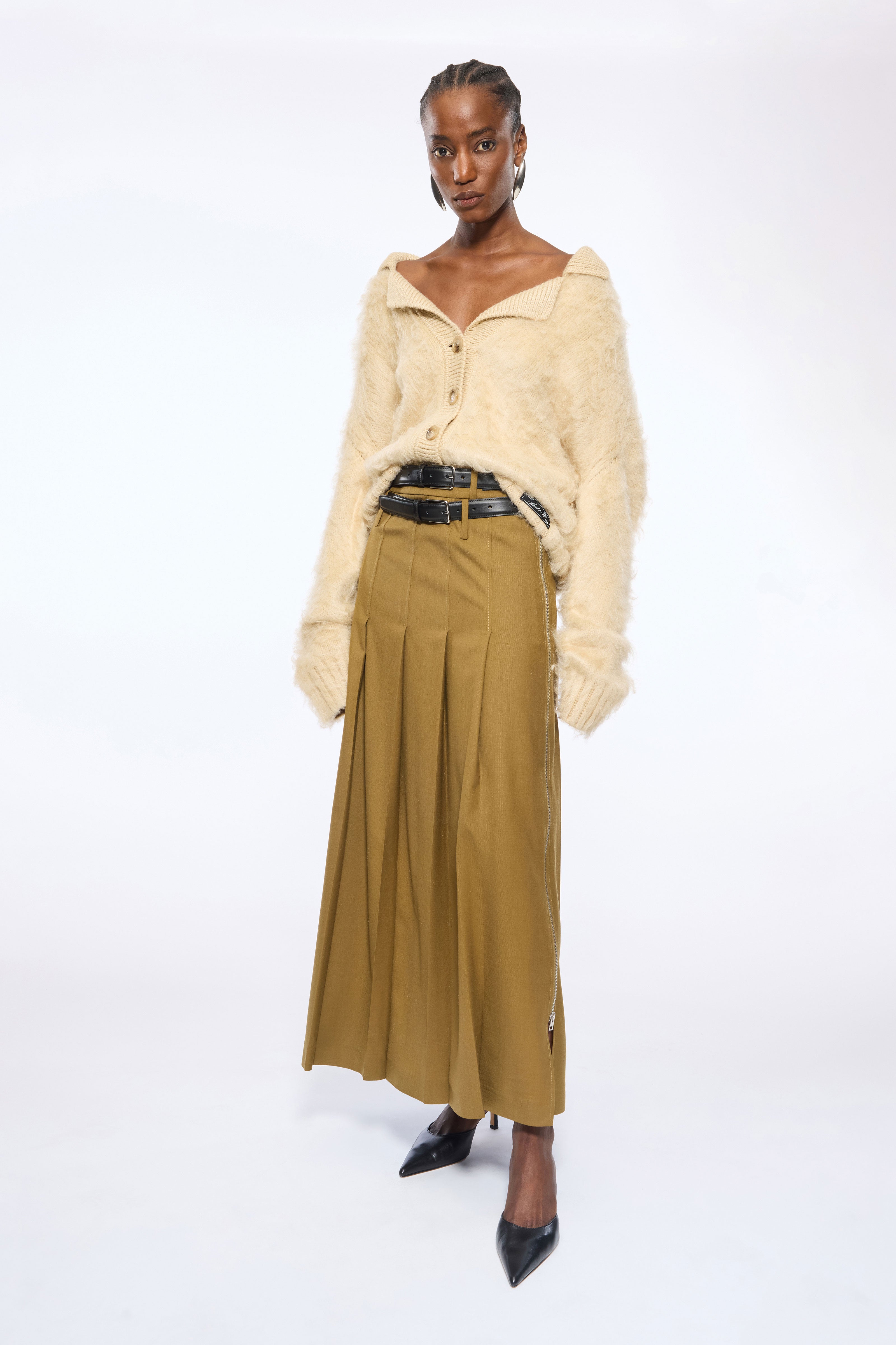 【ERIKA CAVALLINI / エリカカヴァリーニ】ロングコート　イエロー WInter Sale Donna - Erika Cavallini